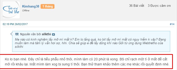 lấy mỡ mí mắt Webtretho22